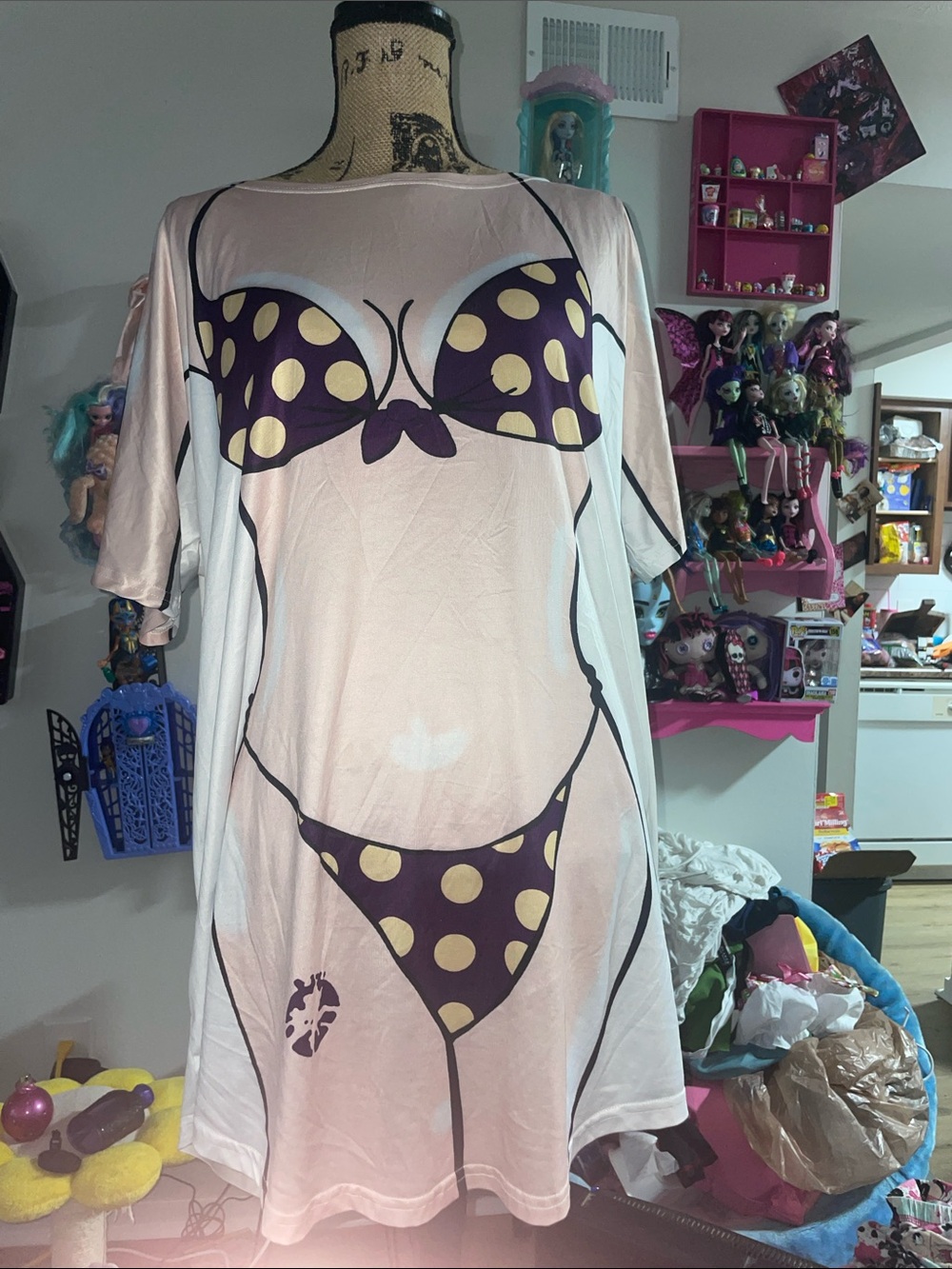 Novelty Bikini Print Sleep Tee